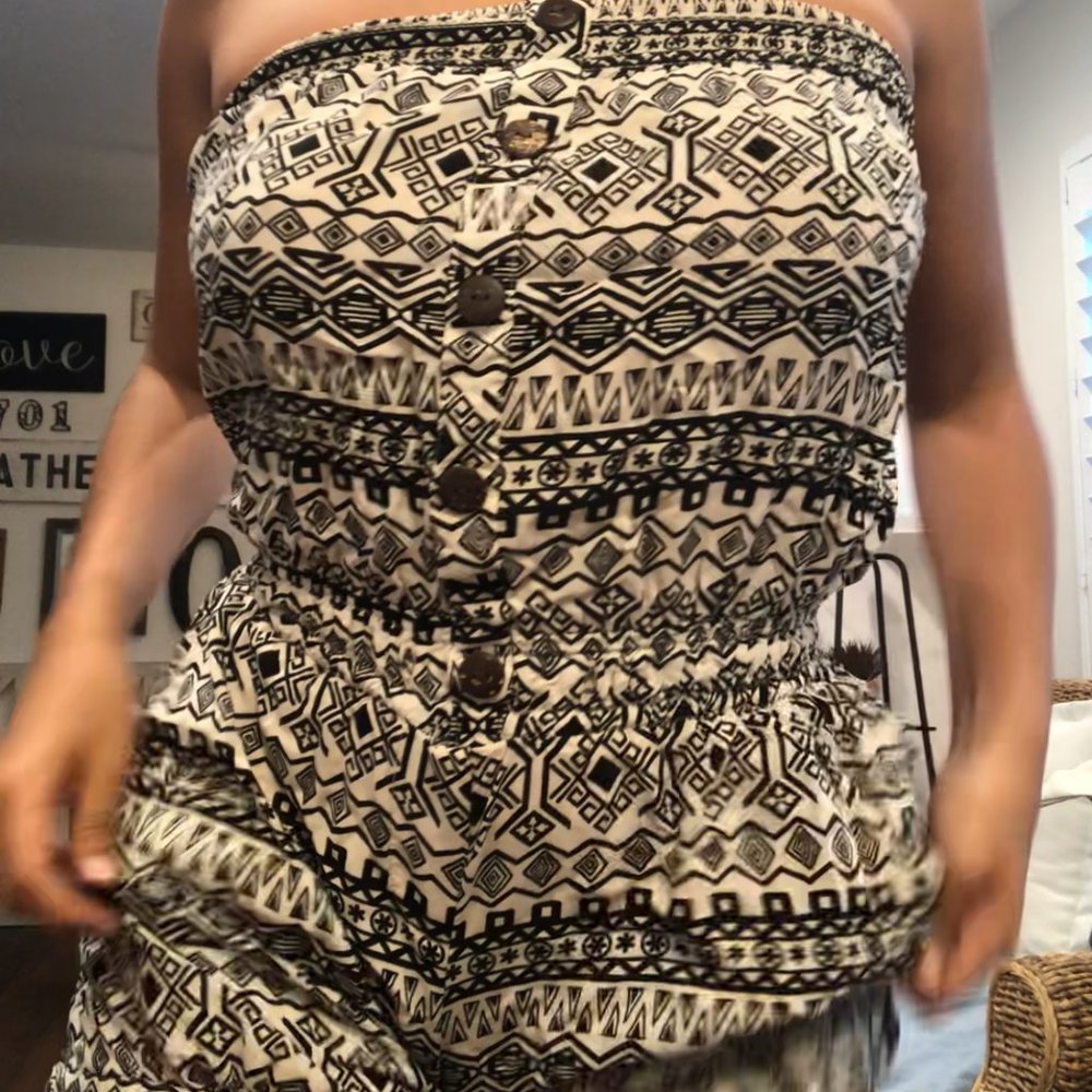 Tribal Print Romper From Puerto Rico